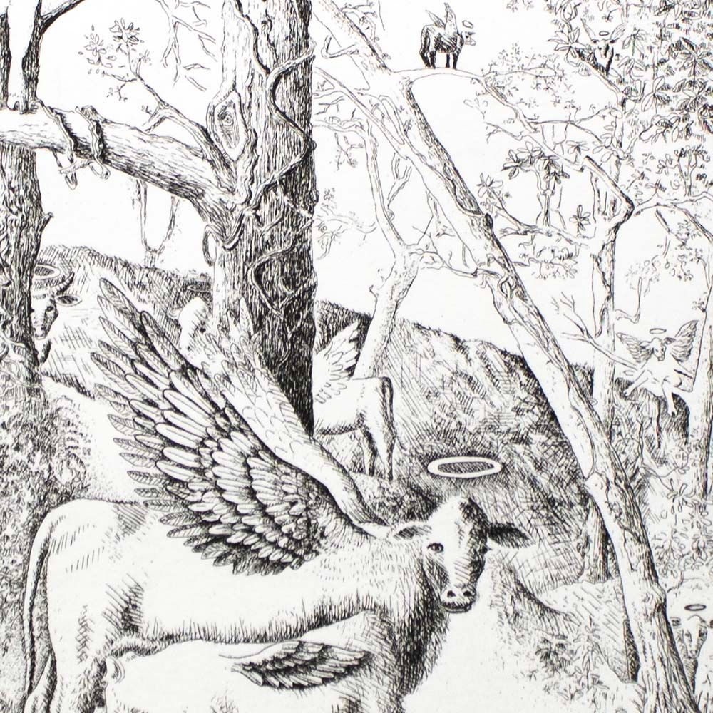 Holy Cow, intaglio etching COAE014