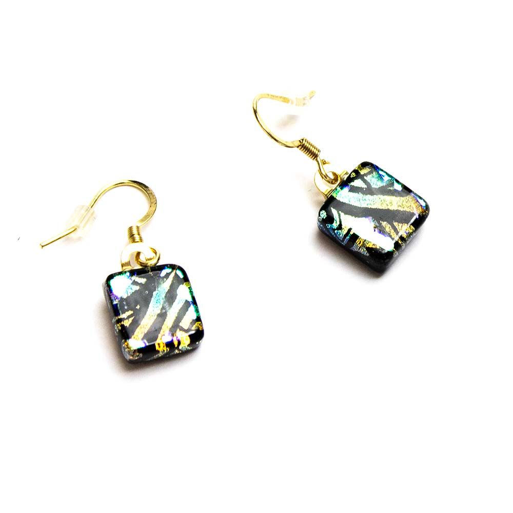 Diagonal Stripes Square, earrings VINK933
