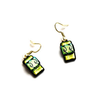 Green Wave Patter, earrings VINK939
