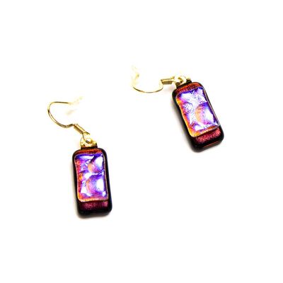 Holiday Red with Bubbles, earrings VINK940