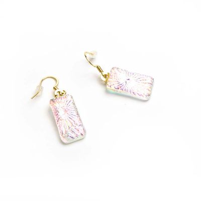 Pink Crystal Burst, earrings VINK944