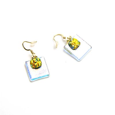 Golden Shimmer with Gold Drop, earrings VINK947