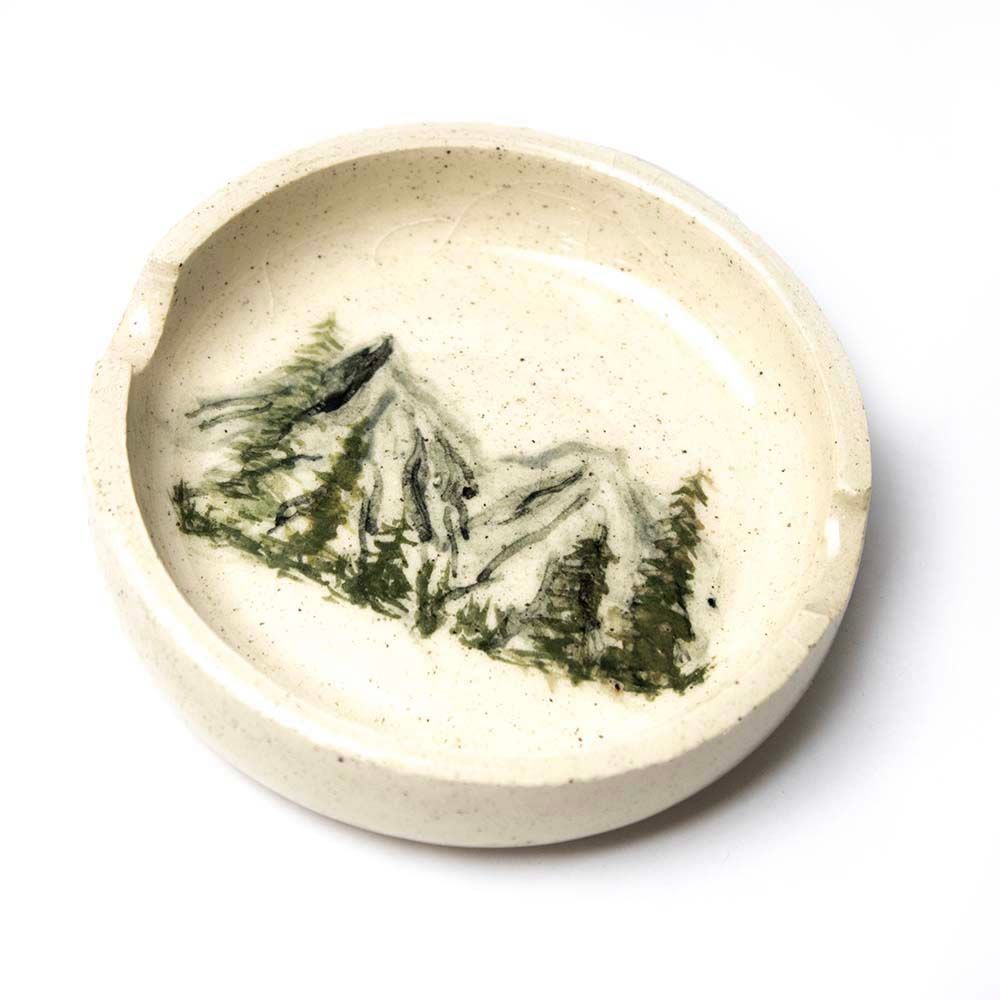 Mountains, ceramic dish WOOD22