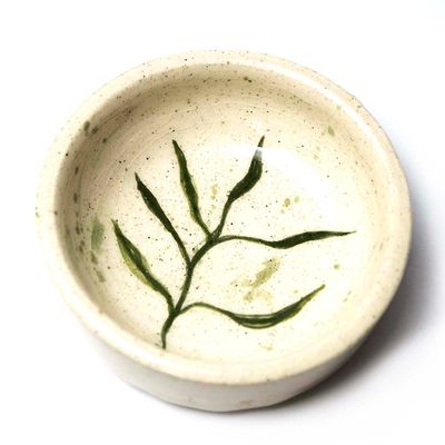 Leaf, ceramic dish WOOD23