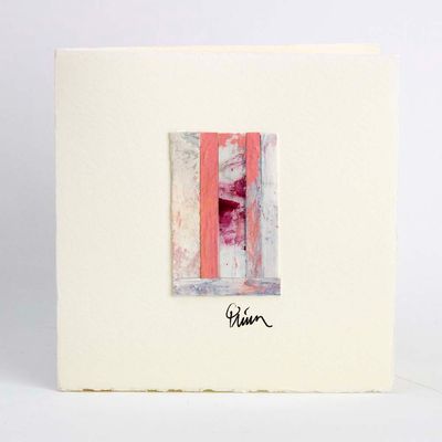 Salmon Pink Double Stripe (26), micro-painting card QUID63