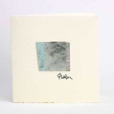 Blue to Grey (15), micro-painting card QUID57