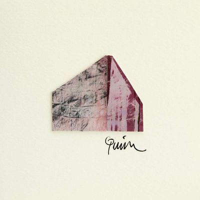 Structure in Rose Red (28), micro-painting card QUID64