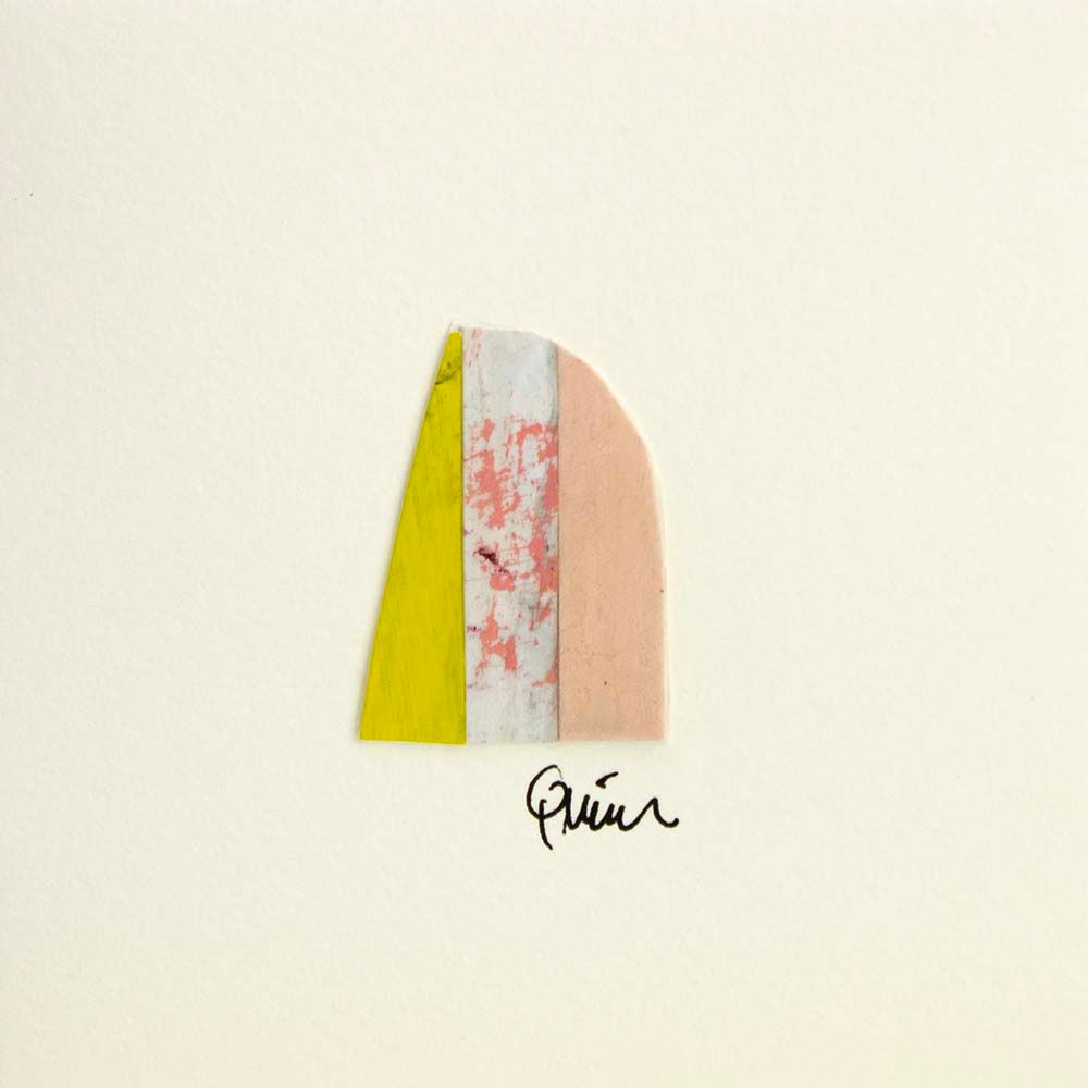 Yellow Mountain Stripe (19), micro-painting card QUID60