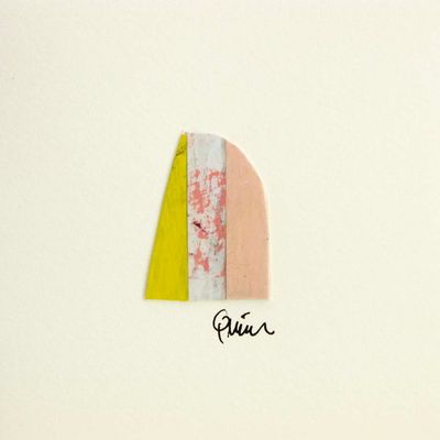 Yellow Mountain Stripe (19), micro-painting card QUID60