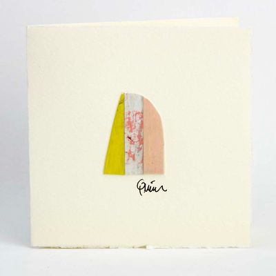 Yellow Mountain Stripe (19), micro-painting card QUID60