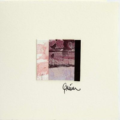 End with Black Stripe (10), micro-painting card QUID53