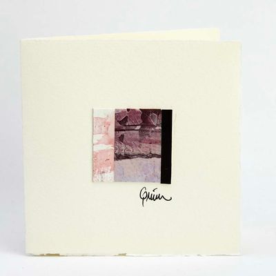 End with Black Stripe (10), micro-painting card QUID53
