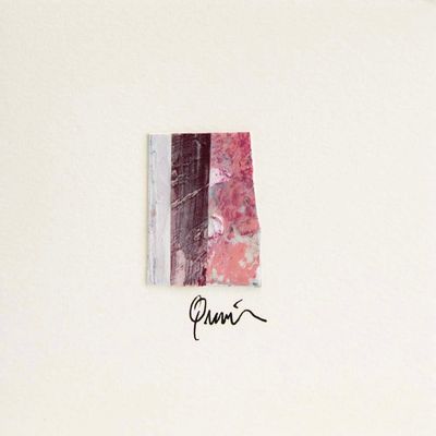 Red Pink Texture Stripe (25), micro-painting card QUID62