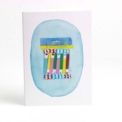 Blowouts, tiny holiday card SUNH098