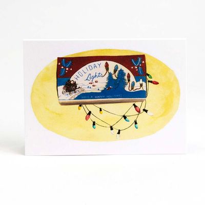 Holiday Lights, tiny holiday card SUNH093