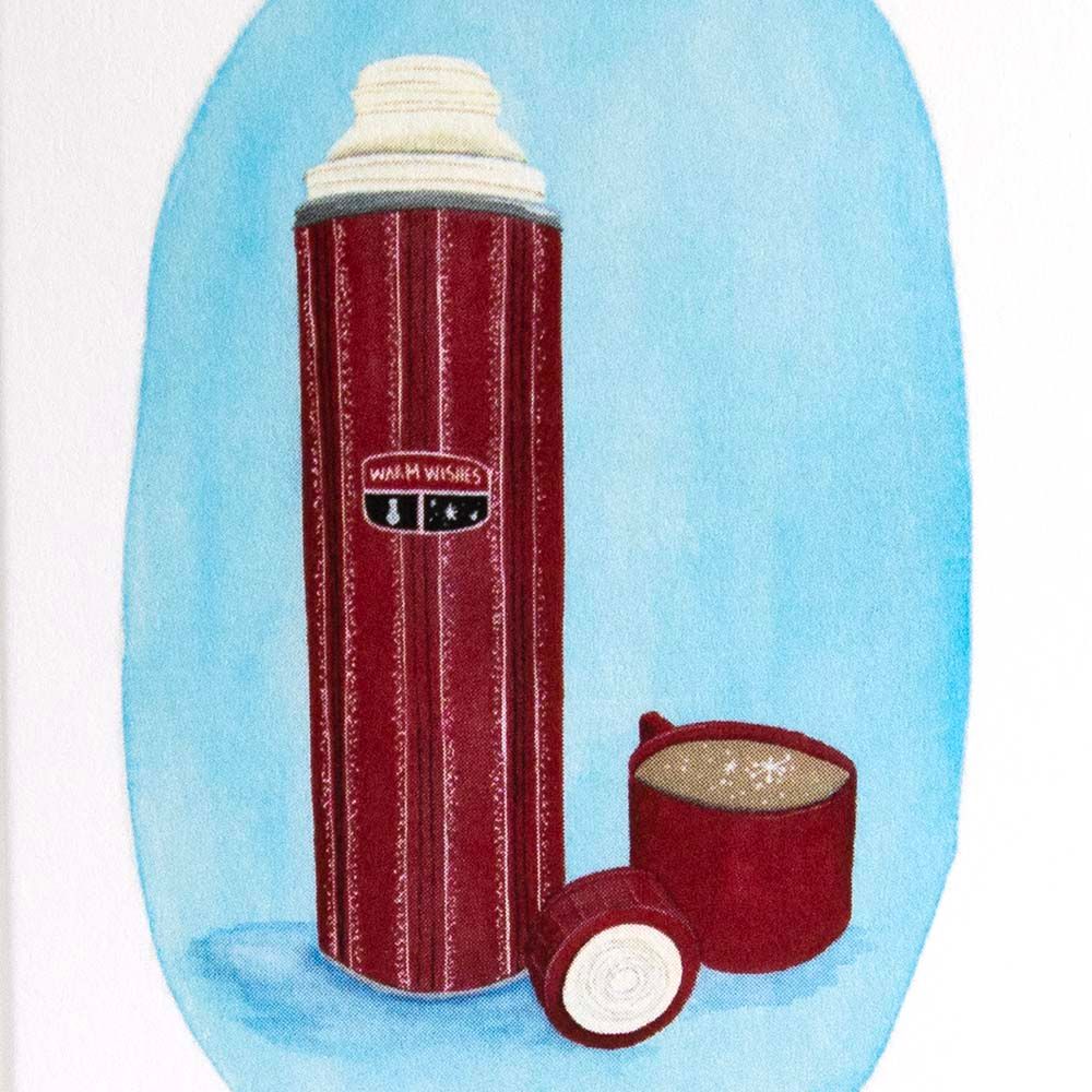 Thermos, tiny holiday card SUNH095