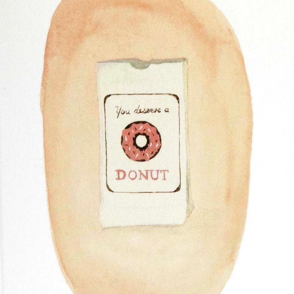 You deserve a donut, tiny holiday card SUNH096