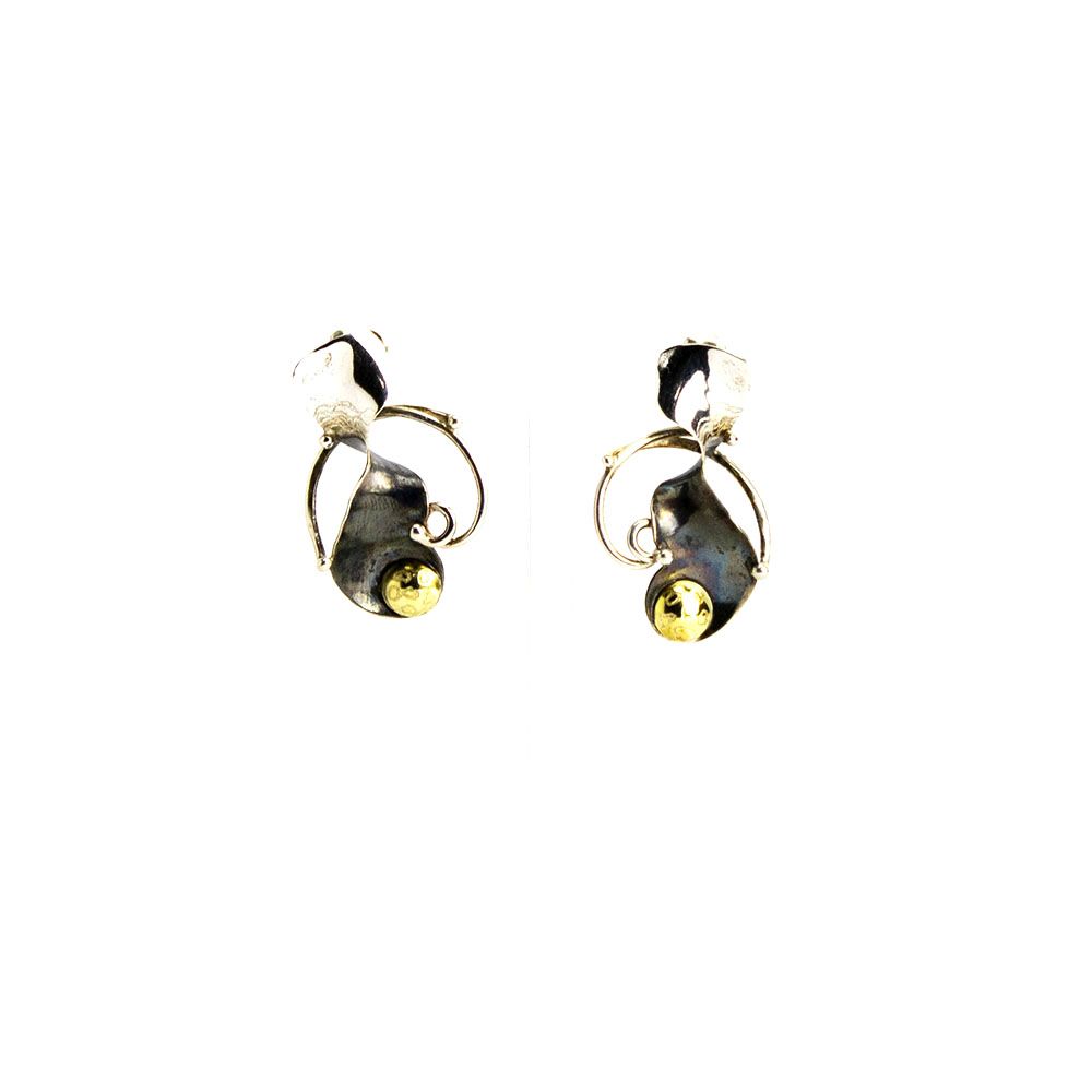 Twist Sterling, 18k Post, earrings TRYL165