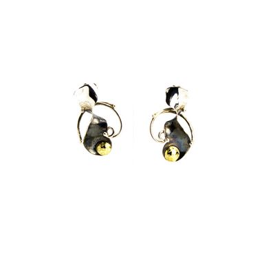 Twist Sterling, 18k Post, earrings TRYL165