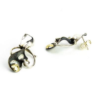 Twist Sterling, 18k Post, earrings TRYL165