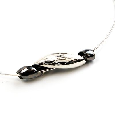 Black Patina Shell, necklace TRYL169
