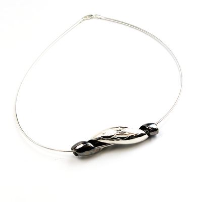 Black Patina Shell, necklace TRYL169
