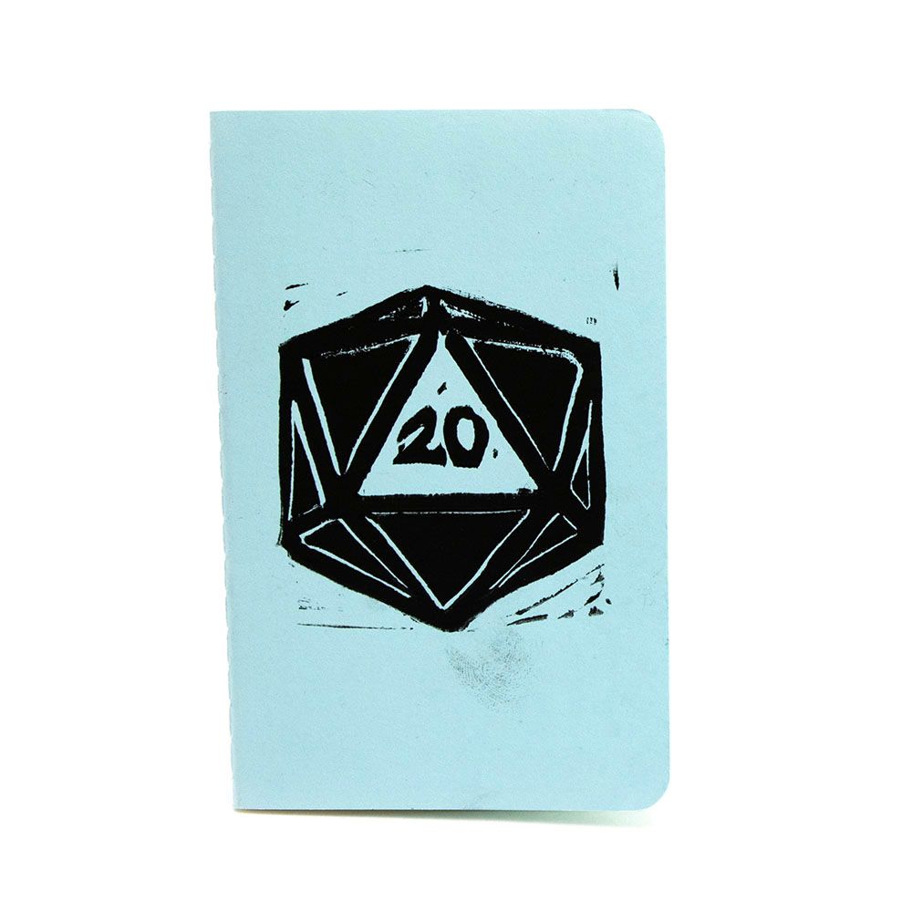Light Blue 20 Dice, notebook LAPR608