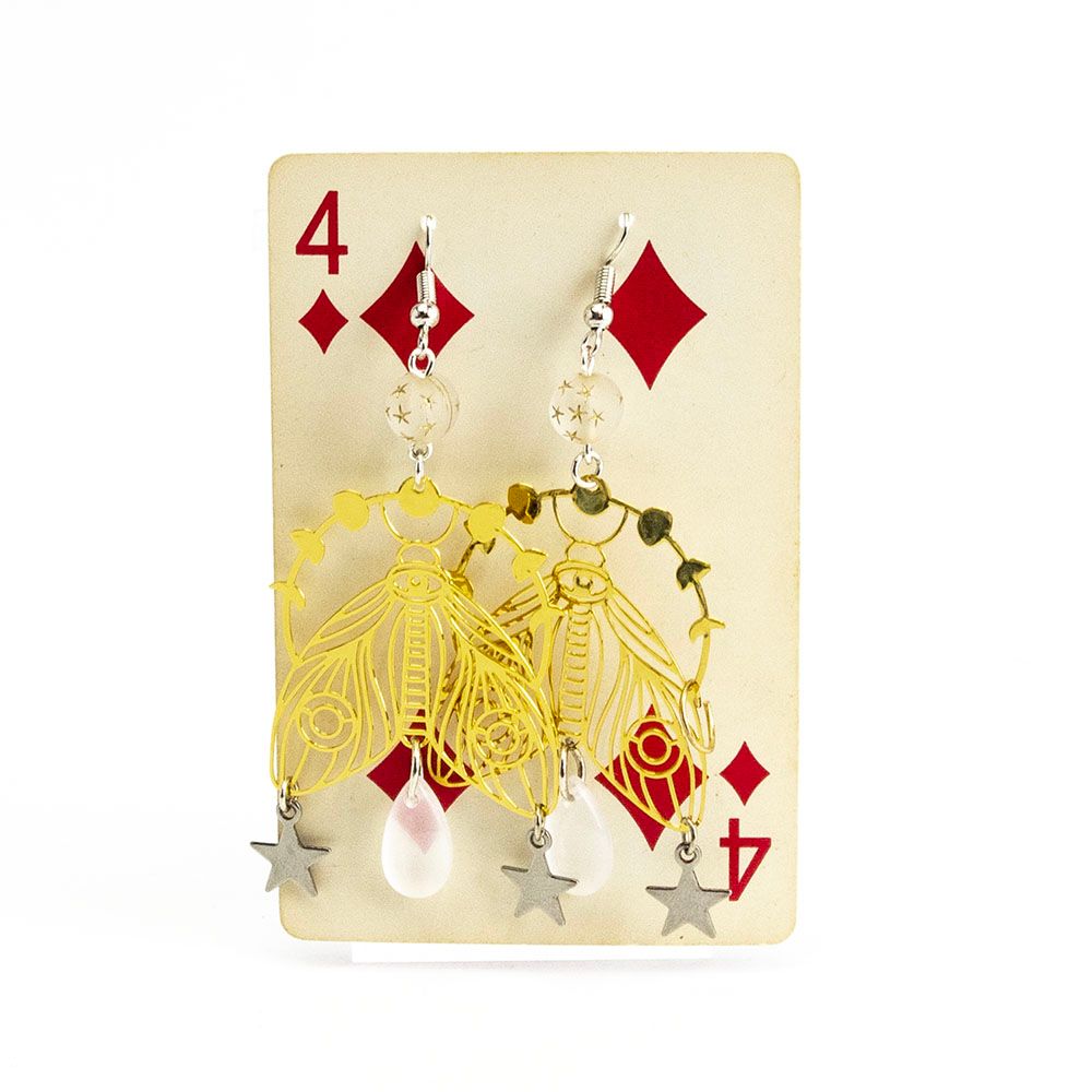 Star Moth, earrings LAPR562