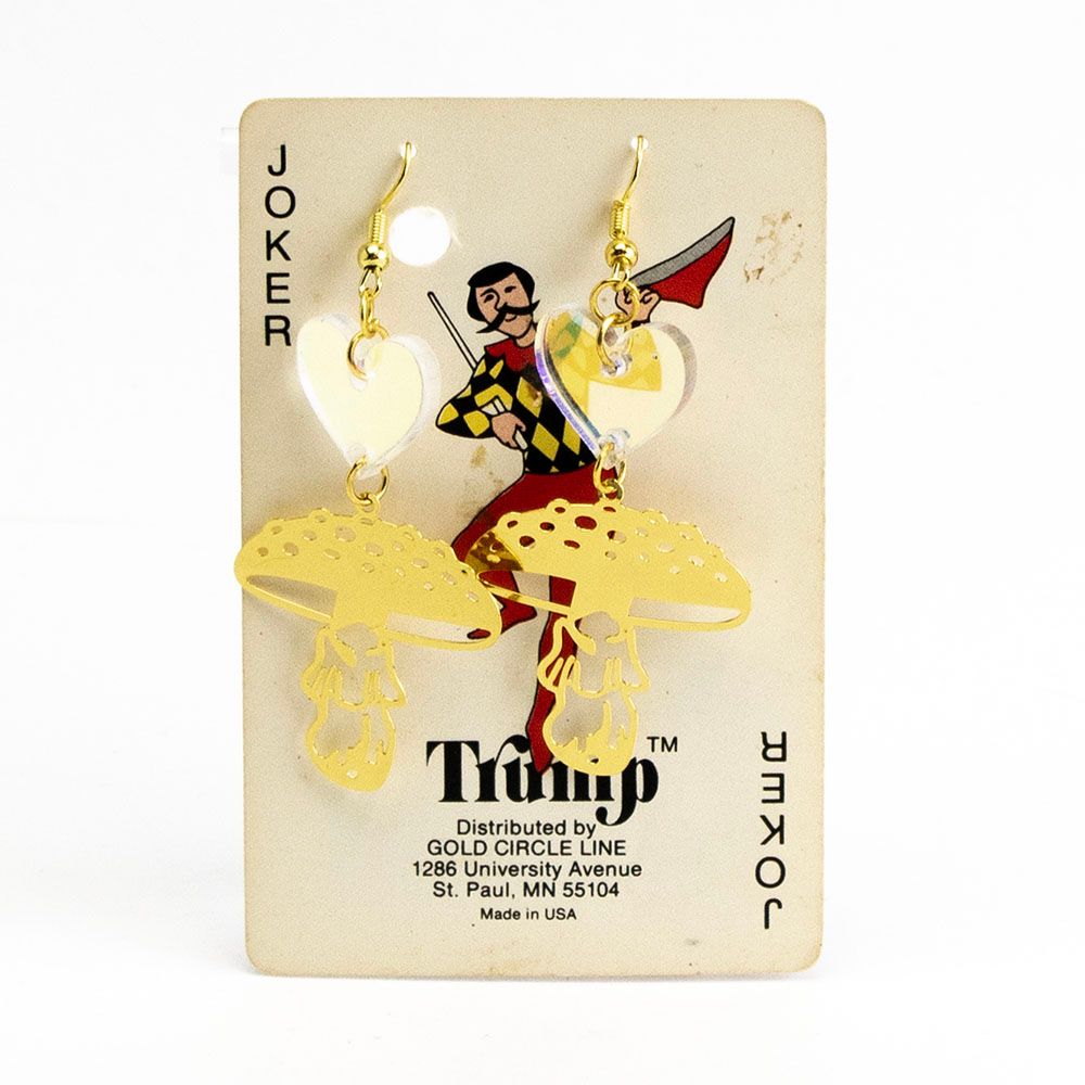 Gold Mushrooms, earrings LAPR566