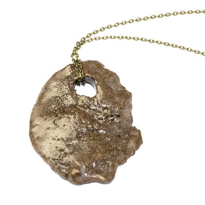 Hag Stone, necklace ALBD01