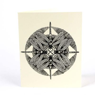 Dragonfly Mandala, card COAE005