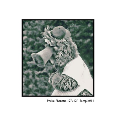 Phillie Phanatic 15, 12x12 photo print WUIL16