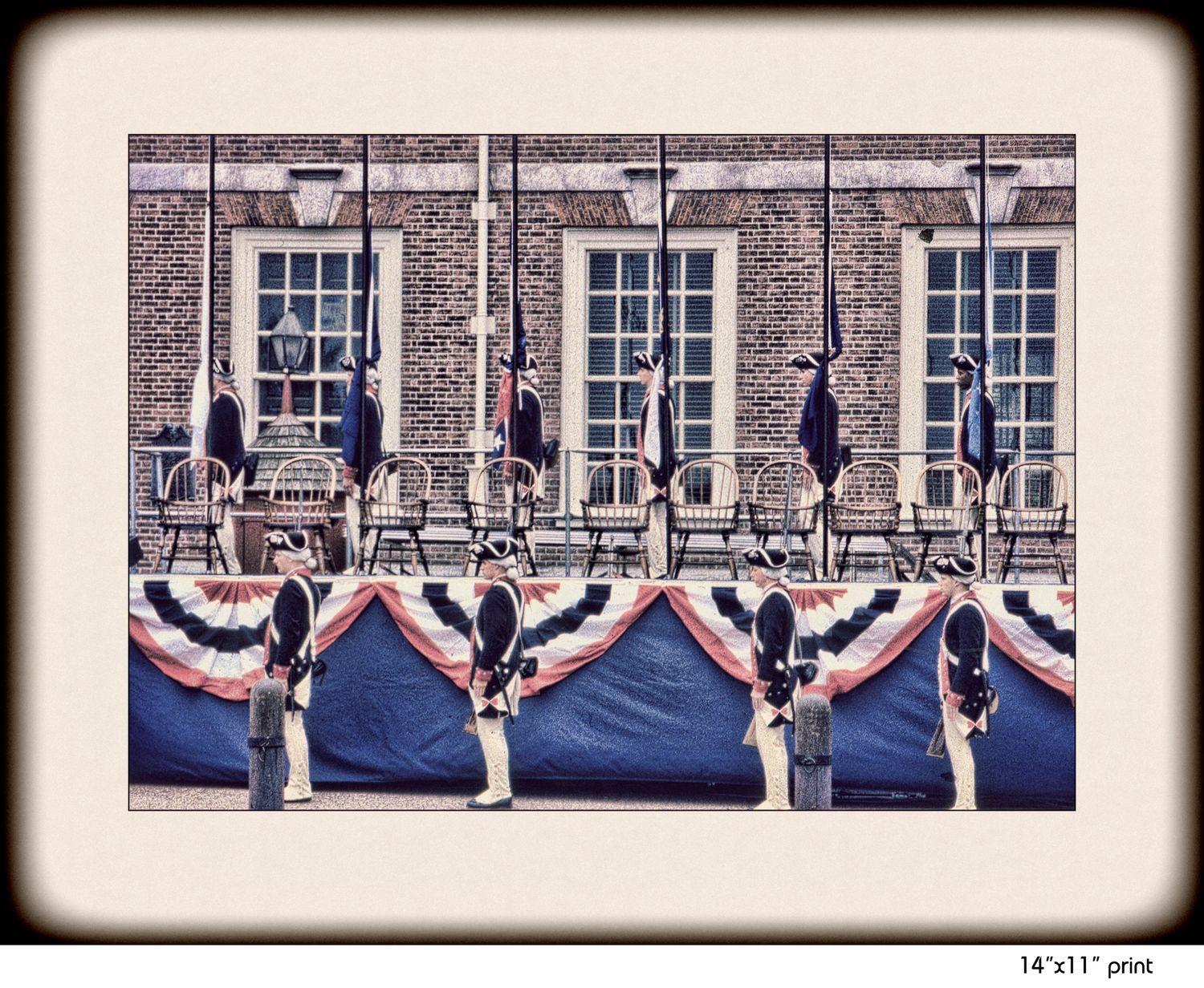 Colonial Solders Independence Hall 14, 11x14 photo print WUIL15
