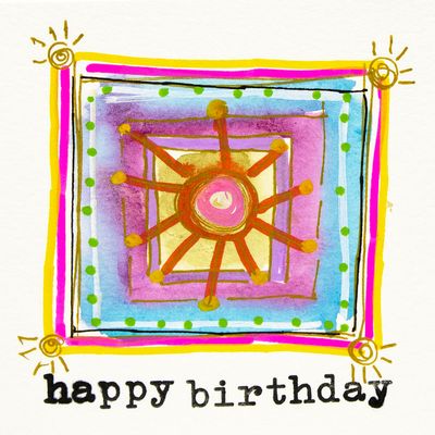 Birthday Sun, card AROS051