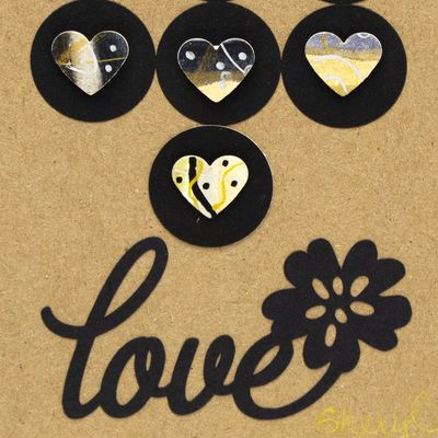 7 Heart Love, card AROS056