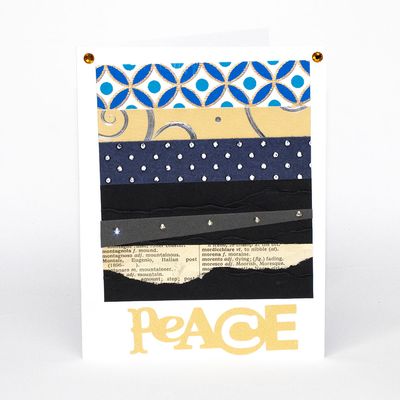 Peace Collage, card AROS063