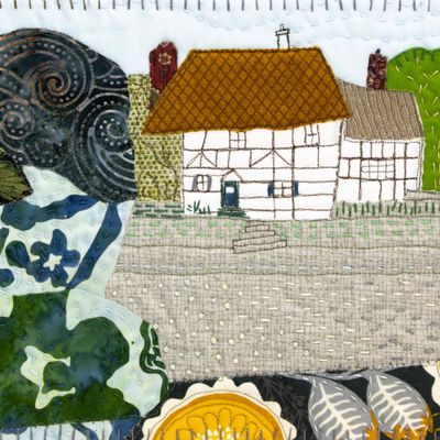 The White Lion, art quilt HIRC345