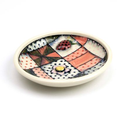 Strawberry Ring Dish, ceramic SNYB092