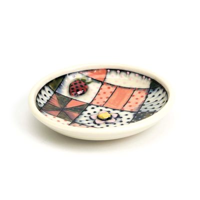 Strawberry Ring Dish, ceramic SNYB092