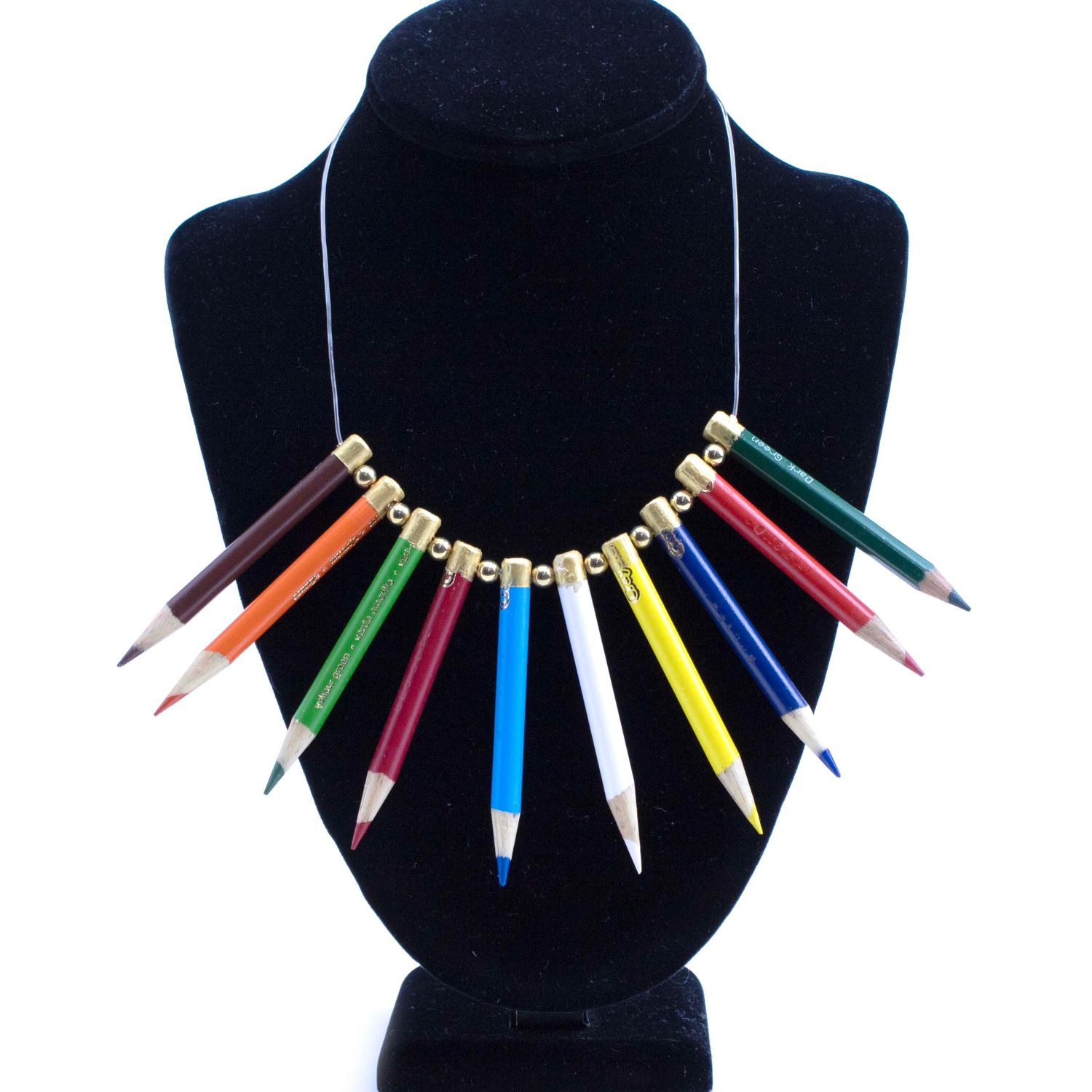 Colored Pencils with White Pencil, necklace DHOJ053