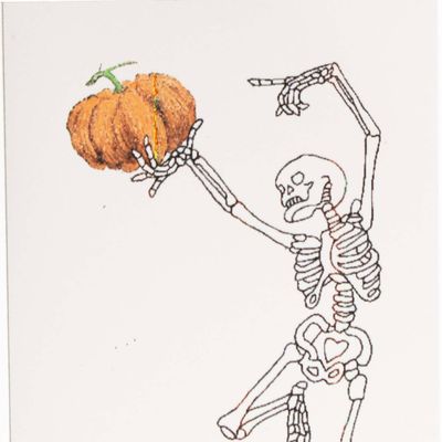 Halloween Dancing Skeleton, card DHOJ060
