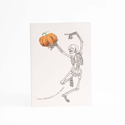 Halloween Dancing Skeleton, card DHOJ060