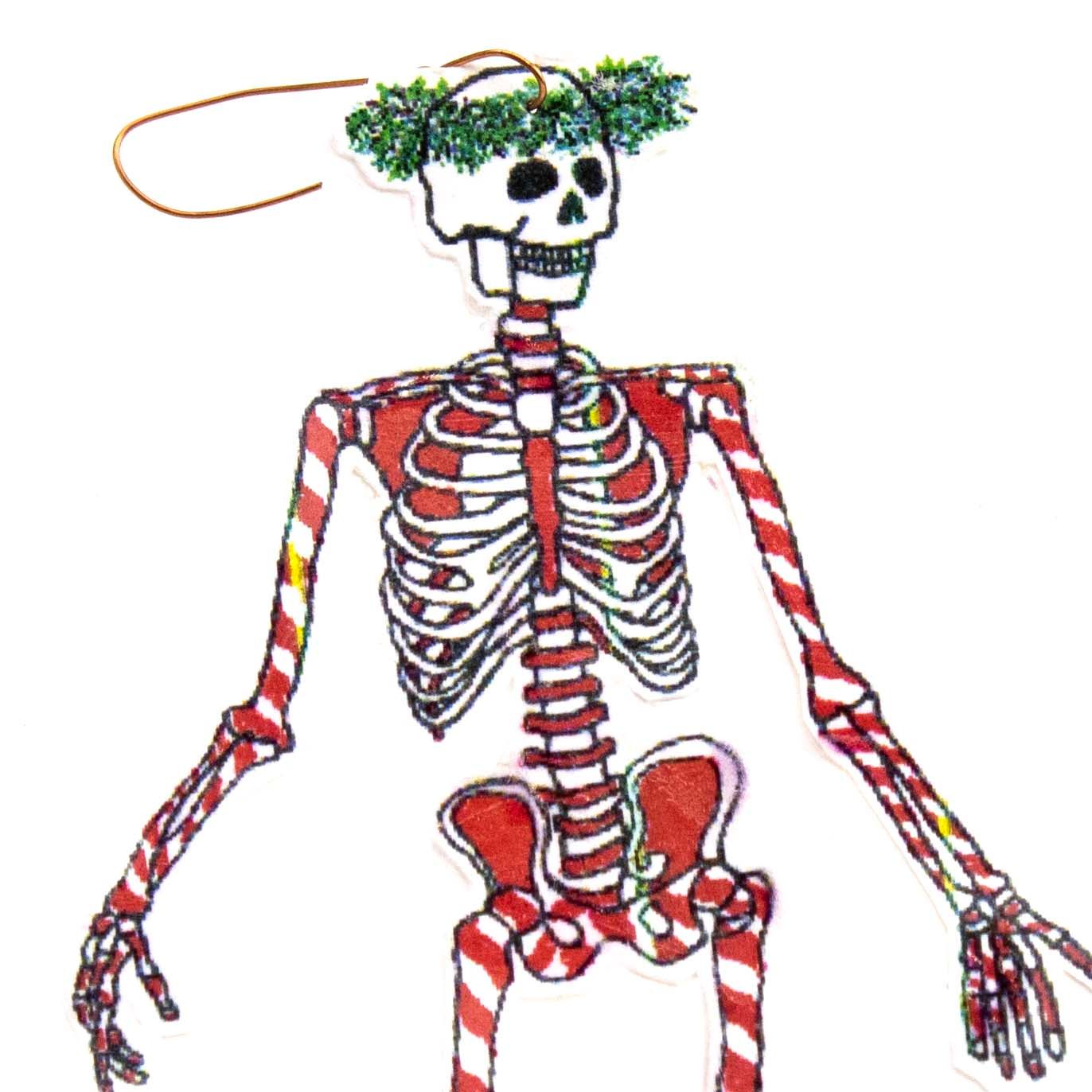 Candy Cane Skeleton, ornament DHOJ046