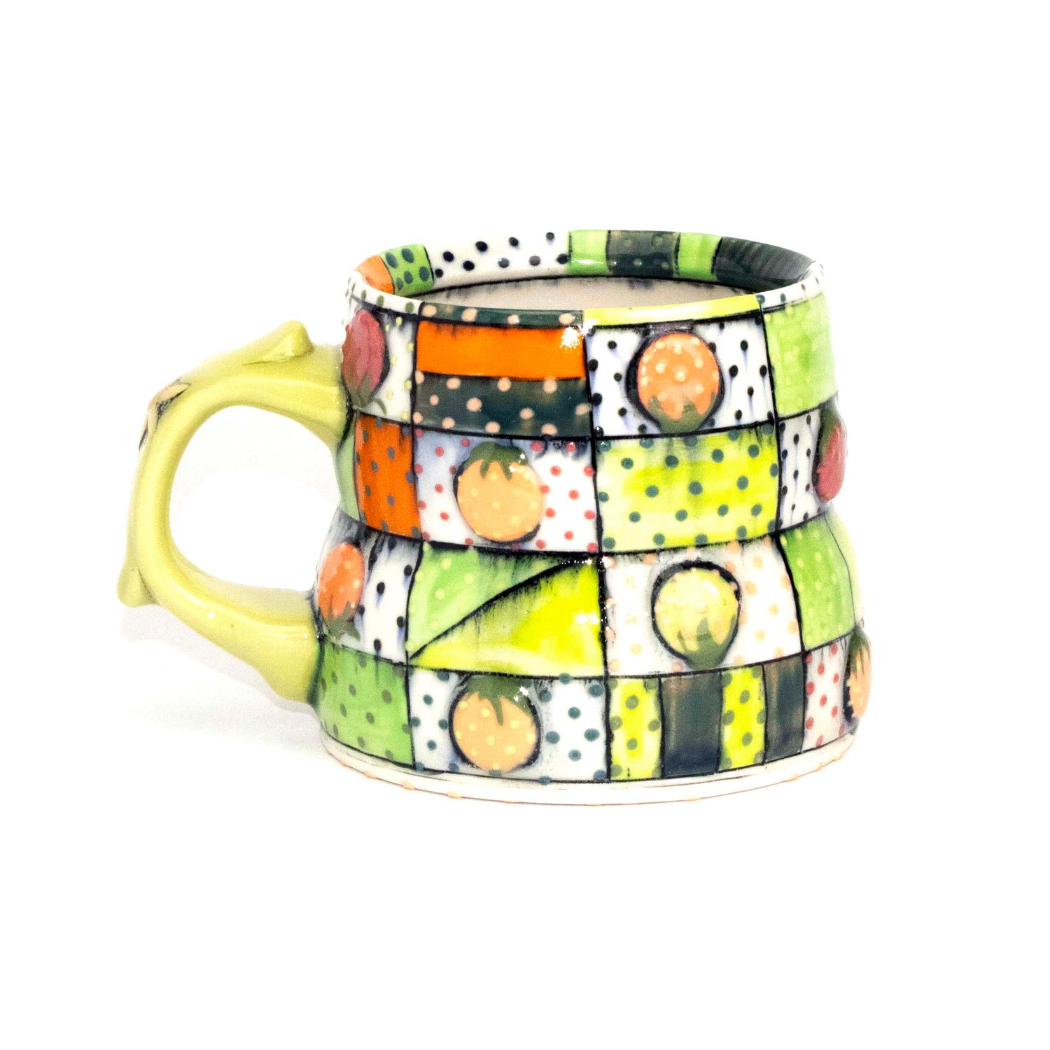 Quilt Mug: Vegetable Patch, ceramic SNYB086