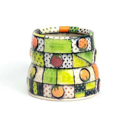 Quilt Mug: Vegetable Patch, ceramic SNYB086
