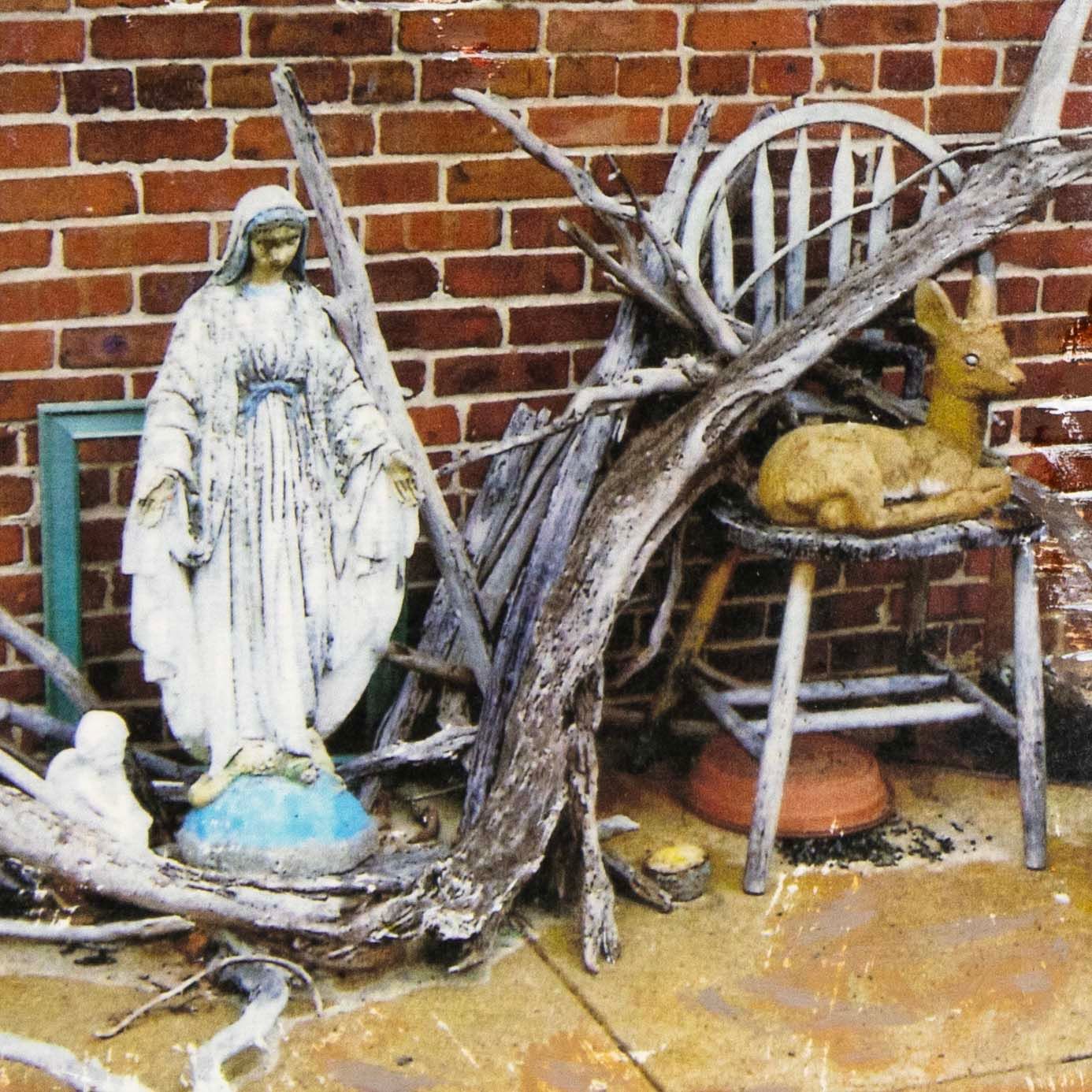 Mary &amp; Bambers, mixed media painting SAND525