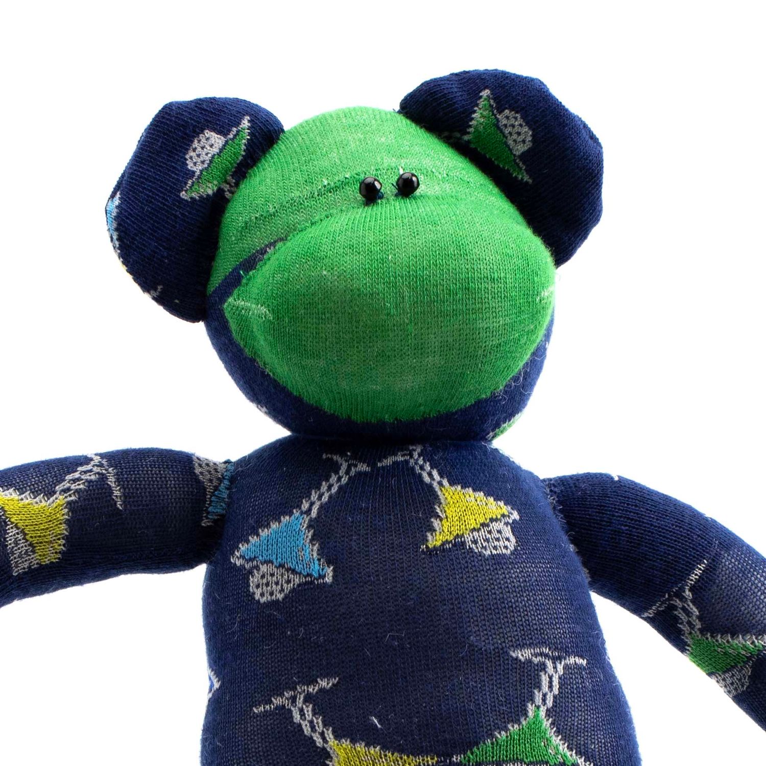 Navy Blue Martini Glasses, sock monkey GOLE159