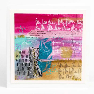 Watercolor with White Writing, card AROS066