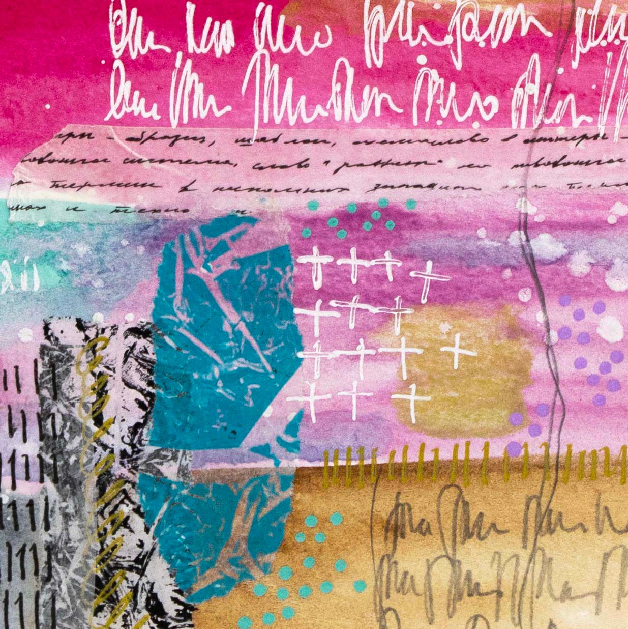 Watercolor with White Writing, card AROS066