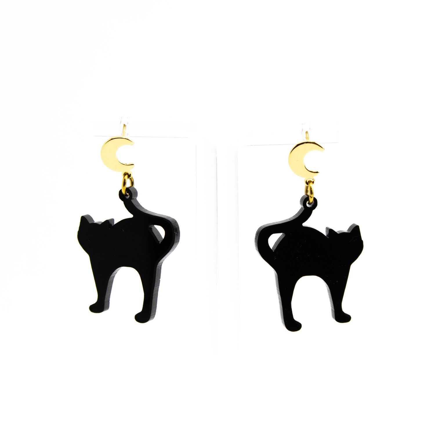 Black Cat Charm, earrings MORC014